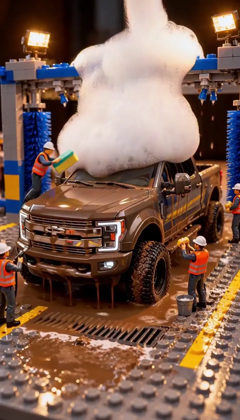 LEGO Truck Wash AI Video