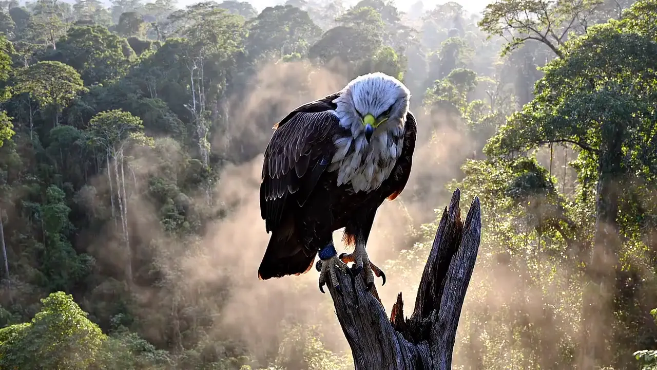 Veo 3.1 harpy eagle reference